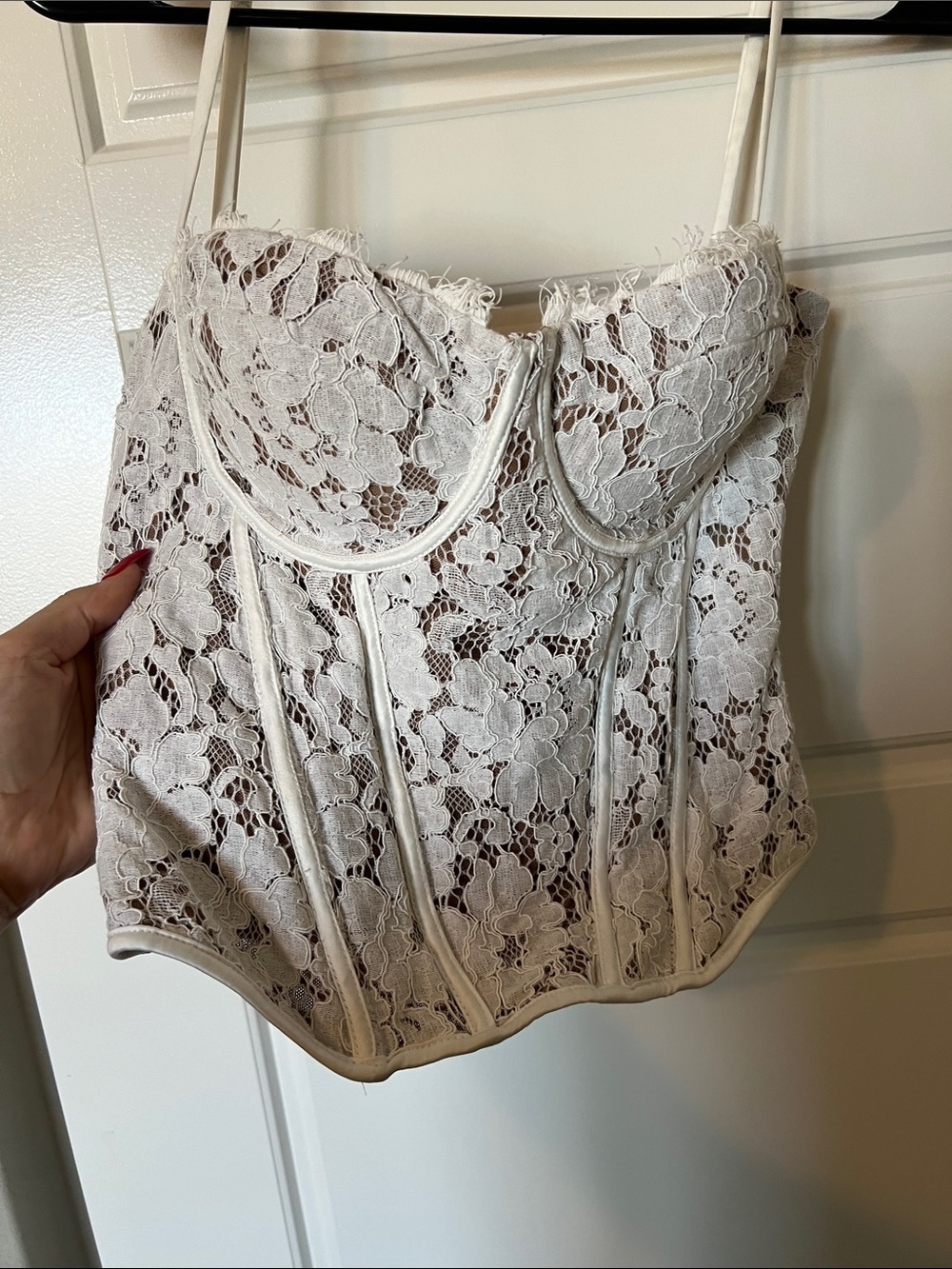 Lace Bustier Tic Toc - Cream